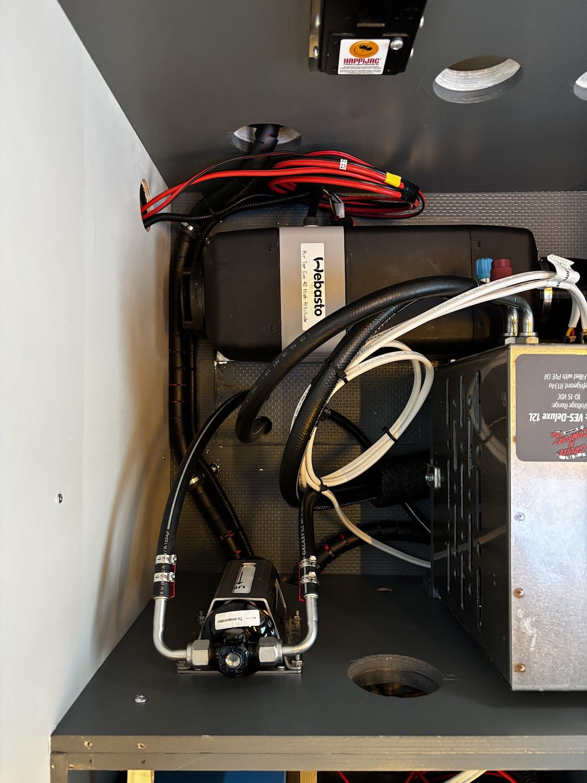 Webasto heater plumbed in