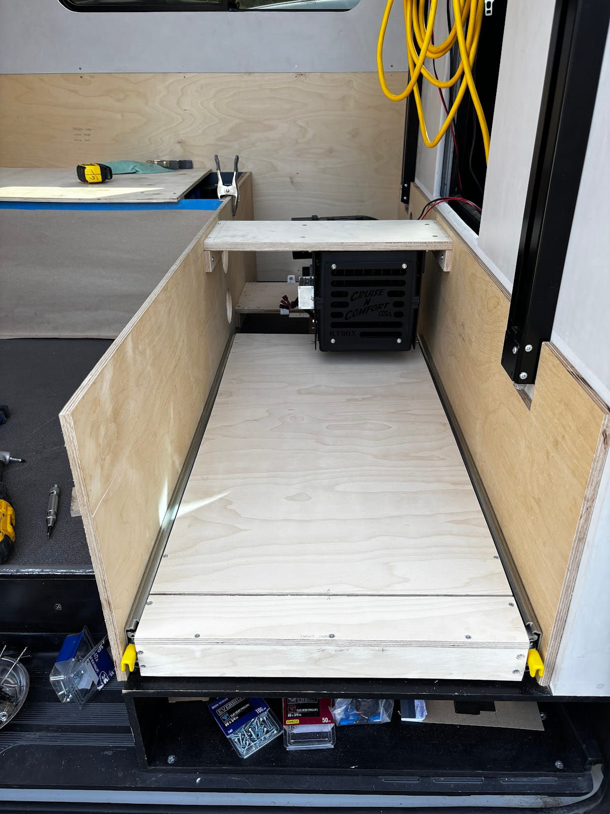 Slide-out under the bench